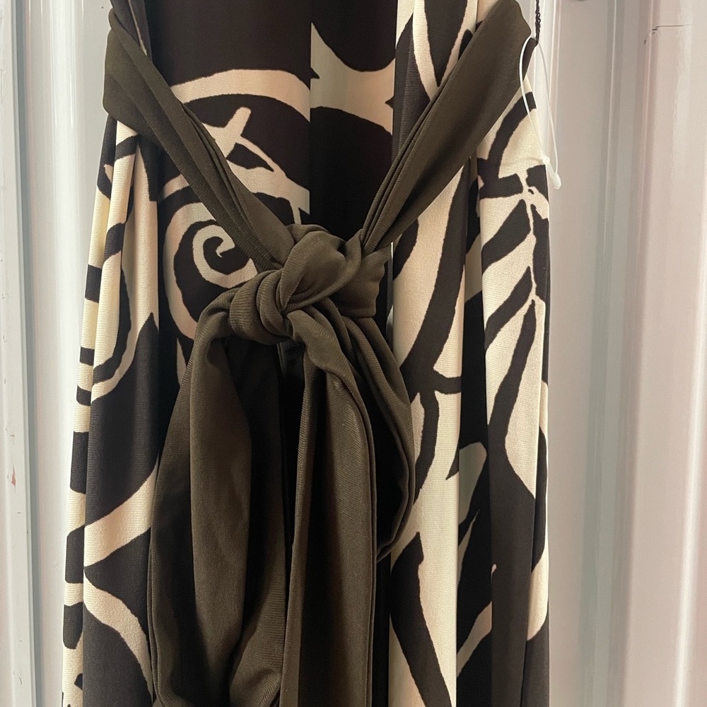 Ralph Lauren Brown and Cream Floral Jumpsuit Size XL - Picture 6 of 6